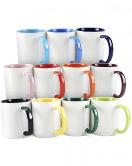 Caneca com Alça e Interior Colorido – 325ml