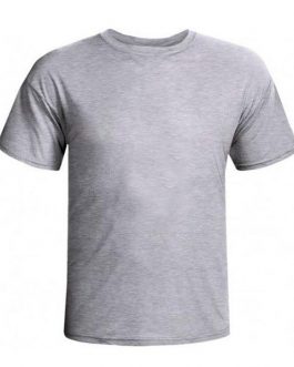 Camiseta Manga Curta Infantil Cinza Mescla