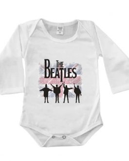 Body Manga Longa Canelado Branco – Beatles