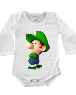 Body Manga Longa Canelado Branco – Luigi Baby