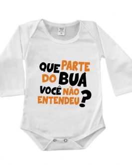 Body Manga Longa Canelado Branco – Que Parte do Buá