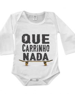 Body Manga Longa Canelado Branco – Que Carrinho Nada