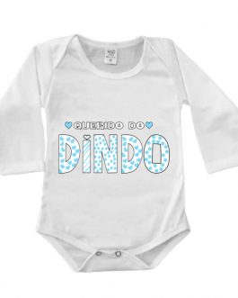 Body Manga Longa Canelado Branco – Querido do Dindo