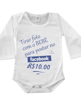 Body Manga Longa Canelado Branco – Bebê Facebook